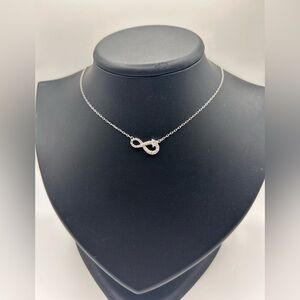 Authentic swarovski infinity and heart chocker